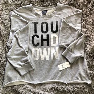 Gray Cropped Sweatshirt
